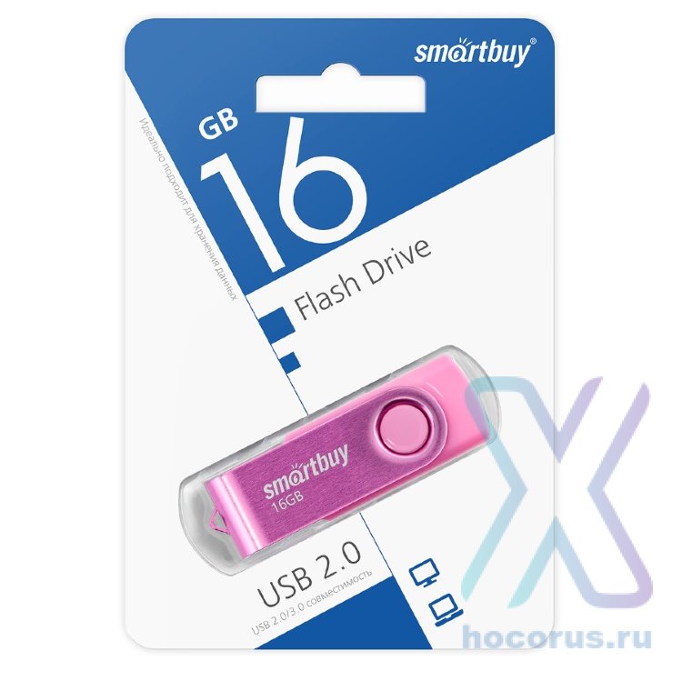 Флеш-накопитель 16 Gb Twist Pink оптом