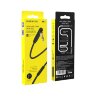 Кабель 3.5 Jack (M) - 3.5 Jack (M)  BOROFONE BL5 1m угловой с микрофоном Black оптом
