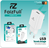 СЗУ FaizFull FC54 2.4A USB white