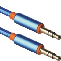Кабель 3.5 Jack (M) - 3.5 Jack (M) VDENMENV (DENMEN) DX05 2m Blue (мятая упаковка)