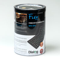 Клавиатура  Dialog  KFX-03U гибкая Black USB