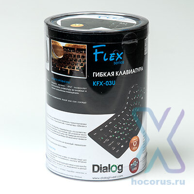 Клавиатура  Dialog  KFX-03U гибкая Black USB оптом