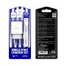 Зарядное устройство HOCO C81A Asombroso single USB + Кабель USB-Lightning, 2.1A, белый 6931474727947 (МСК) оптом