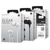 Проводные наушники BOROFONE BM20 DasMelody, Jack 3.5mm, 1.2 м, черный, контроллер с микрофоном 6957531088592 (МСК)
