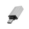 Переходник BOROFONE BV3 OTG, USB - Type-C, серебряный 6957531090328 (МСК) оптом
