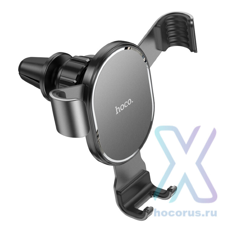 Автомобильный держатель HOCO CA56 Plus Armor Metal, 60-90мм, черный, на воздуховод 6931474760289 (МСК) оптом