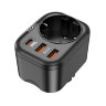Сетевой фильтр HOCO NS3 Multifunctional, 1 розетка + 2 USB + Type-C, черный 6931474766168 (МСК) оптом