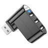 Переходник BOROFONE DH3 three-port, USB - 3*USB, черный 6974443380545 (МСК) оптом