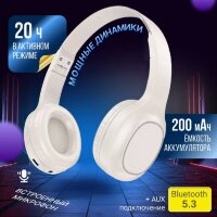 Наушники полноразмерные Hoco W46 Charm BT headset milky white