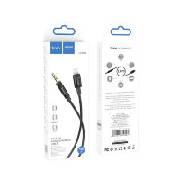 Аудио-кабель HOCO UPA19, AUX, Lightning - Jack 3,5, 1 м, черный 6931474759924 (МСК)