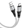Кабель USB HOCO X50 Excellent, USB - MicroUSB, 2.4А, 1 м, серый 6931474734228 (МСК) оптом
