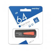Флеш-накопитель 64 Gb Smartbuy IRON Black/Red 3.0