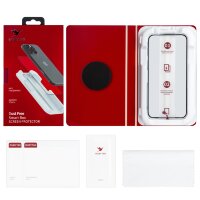 (ИСА.МСК) Защитное стекло RUBYTAK iPhone 15 pro max Silk print с аппликатором IS466823
