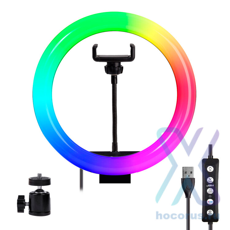 (ИСА.МСК) Селфи кольцо 33СМ MJ33 13" RGB JBH IS469635 оптом