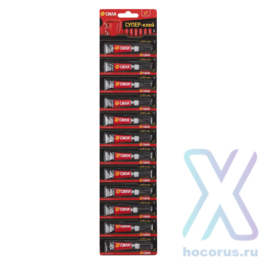Супер-Клей СИЛА Сверхпрочный 3г BL12 (цена за 1шт, лента по 12шт) SSBL12-3 6030 оптом