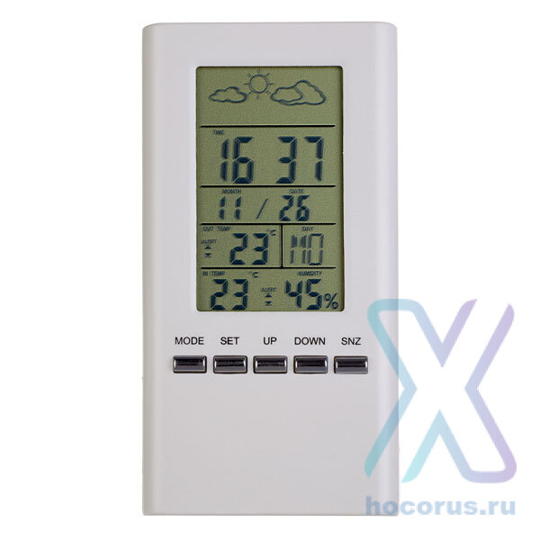 Часы-метеостанция Perfeo METEO PF-S3331F White оптом