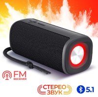Портативная колонка  Defender Pulsar 10Вт, Light/BT/TypeC/FM/USB/TF