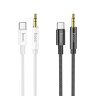 Аудио-кабель HOCO UPA19, AUX, Type-C - Jack 3,5, 1 м, серебряный 6931474759955 (МСК) оптом