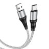 Кабель USB HOCO X50 Excellent, USB - Type-C, 2.4А, 1 м, серый 6931474734242 (МСК) оптом