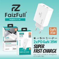 (МСК) СЗУ FaizFull FC100 USB-Cх2 35W в коробке R53419