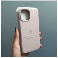 Silicone Case iPhone 13 Pro Max молочный Накладка силиконовая под оригинал "с логотипом" закрытая 00-00043810 (МСК)