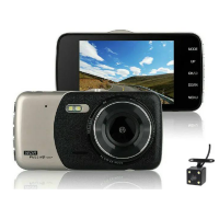 Видеорегистратор FaizFull DVR-530, 1080p, 170°, 300mAh, 2 камеры, на присоске Black (У)
