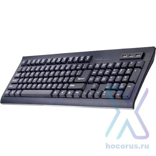 Клавиатура  Perfeo PF-855-HUB 3USB Multimedia Black USB оптом