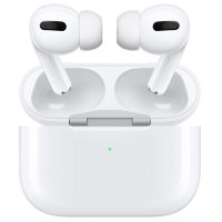Bluetooth - гарнитура  AirPodes Pro (без логотипа)анимация c беспроводной зарядкой White