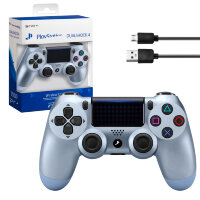 (ИСА.МСК) Джойстик PS4 DualShock беспроводной A стальной синий (logo) IS793590