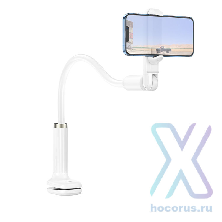 Настольный держатель HOCO HD4 Seaview, зажимной, белый 6931474797520 (МСК) оптом