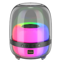 Беспроводная колонка HOCO BS58 Crystal colorful luminous, Bluetooth, 1800 мАч, 10 Вт, черный 6942007600552 (МСК)