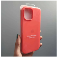 Silicone Case iPhone 13 Pro Max персиковый Накладка силиконовая под оригинал "с логотипом" закрытая 00-00044699 (МСК)