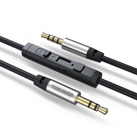 Кабель 3.5 Jack (M) - 3.5 Jack (M) EZRA LA01 с микрофоном 1.5m Black