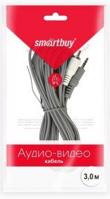 Кабель 3.5 Jack (M) - 2xRCA (M) Smartbuy 3m оптом