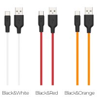 Кабель HOCO X21 Plus USB-Type-C 3A 2м Silicone Black/White