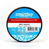 Изолента Smartbuy 0.18х19мм 20 метров черная