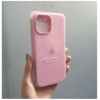 Silicone Case iPhone 13 Pro Max розовый Накладка силиконовая под оригинал "с логотипом" закрытая 00-00044696 (МСК)