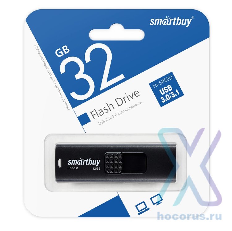 Флеш-накопитель 32 Gb Smartbuy Fashion Black оптом