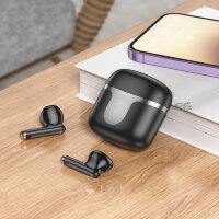 Беспроводные наушники HOCO EQ7 Snowflake, Bluetooth, 300 мАч, черный 6942007617727 (МСК)