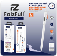 Стилус FaizFull FT102 универсальный, с дисплеем White