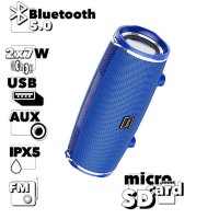 Беспроводная колонка HOCO BS40 Desire, Bluetooth, 2400 мАч, 7 Вт, синий, FM, USB, AUX, TF 6931474730633 (МСК)