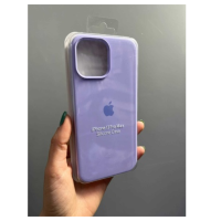 Silicone Case iPhone 13 Pro Max светло-фиолетовый Накладка силиконовая под оригинал "с логотипом" закрытая 00-00043822 (МСК)