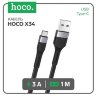 Кабель USB HOCO X34, USB - Type-C, 3A, 1 м, черный, Быстрая зарядка 6931474707390 (МСК) оптом