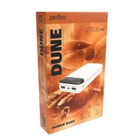 Внешний аккумулятор Perfeo Dune 20000mAh 2.1 дисплей White