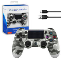 (ИСА.МСК) Джойстик PS4 DualShock беспроводной AA хаки серый (no logo) IS792475
