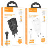 Зарядное устройство HOCO C88A Star 2*USB + Кабель USB-Type-C, 2.4A, черный 6931474749543 (МСК) оптом