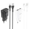 Зарядное устройство HOCO C88A Star 2*USB + Кабель USB-Type-C, 2.4A, черный 6931474749543 (МСК) оптом
