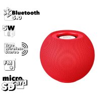 Беспроводная колонка HOCO BS45 Deep sound sports, Bluetooth, 500 мАч, 5 Вт, красный, FM, TF, TWS 6931474751751 (МСК)