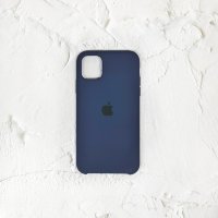 Silicone Case iPhone 11 Pro темно-синий Накладка силиконовая под оригинал "с логотипом" 00-00044657 (МСК)