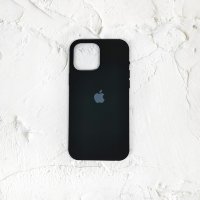 Silicone Case iPhone 13 Pro Max черный Накладка силиконовая под оригинал "с логотипом" закрытая 00-00043816 (МСК)